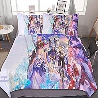 Amazon｜げんしん 原神 布団カバー3点セット シングル シーツ